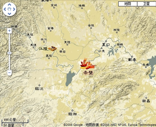 谷歌中国发布三国赤壁地图