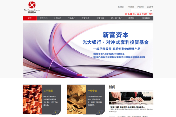 深圳前海新富资产管理有限公司网站建设项目