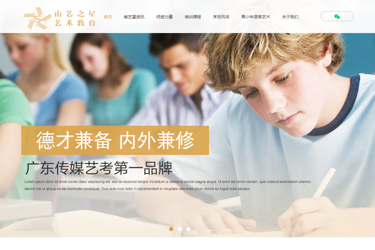 佛山市南艺之星艺术教育中心网站建设项目 - 网