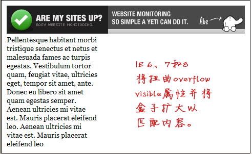 visible mess CSS Overflow属性详解