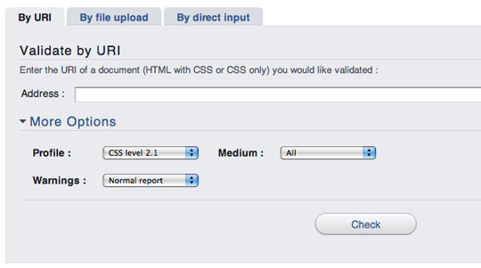 W3C CSS Validation