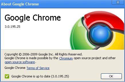 Google Chrome 3.0.195.25稳定版发布