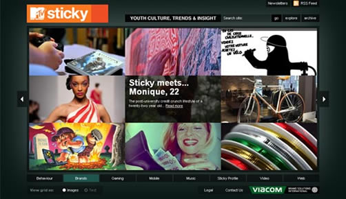 mtvsticky.com - 滑动、导航