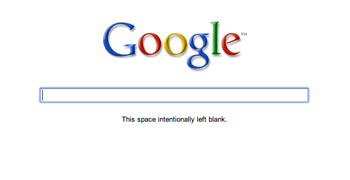 谷歌测试极简主页（图片来自互联网）