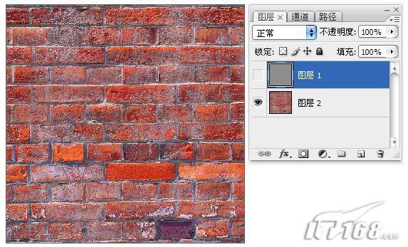 Photoshop设计形象逼真的砖墙效果