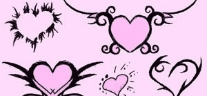 Hand Drawn Heart Brush