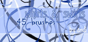 Hand Drawn Whirl Brushes