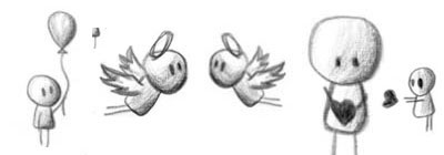 Hand Drawn Stick Men