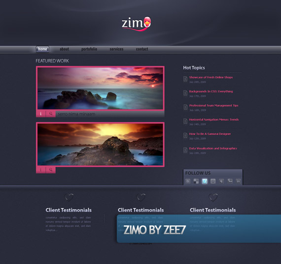 zimo-creative-web-design-layout-inspiration