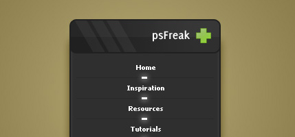 Stylish Dark Navigation Box