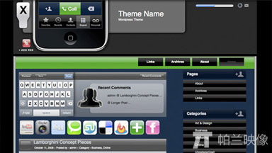 Iphone Interface Promag - Free WordPress Theme
