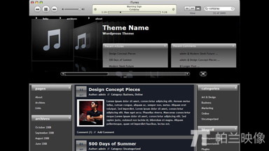 iTunes Theme - Free WordPress Theme