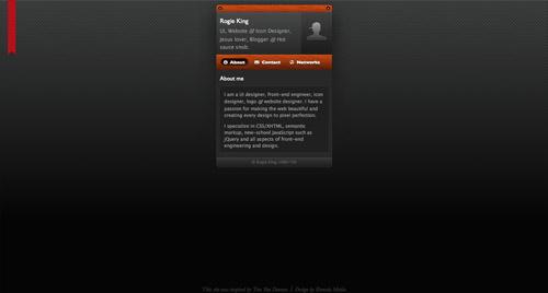 Business card website