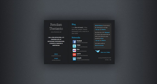 Business card website