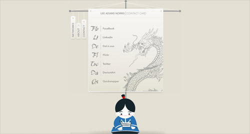 Business card website