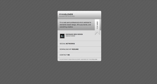 Business card website