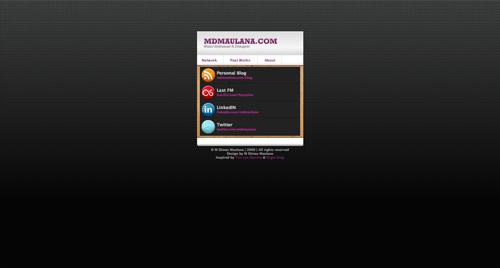 Business card website