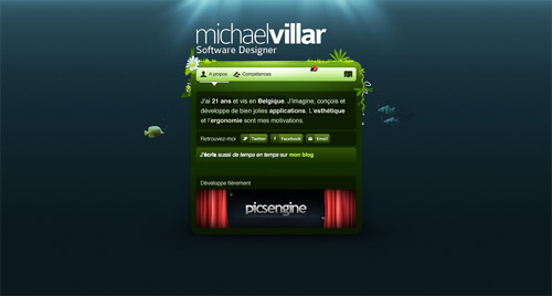 Business card website