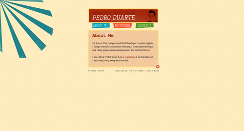 Business card website