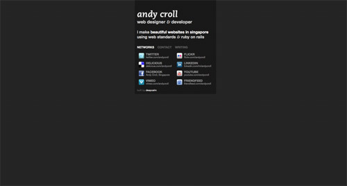 Business card website