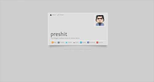 Business card website