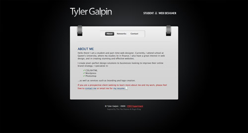 Business card website
