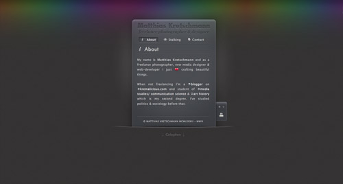 Business card website