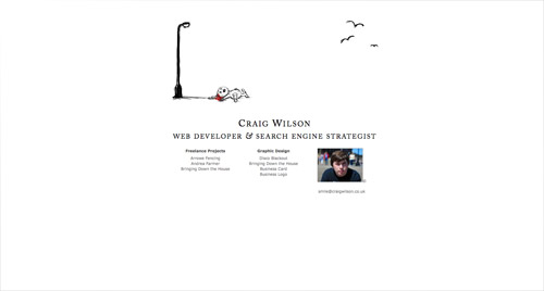 Business card website