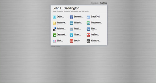 Business card website