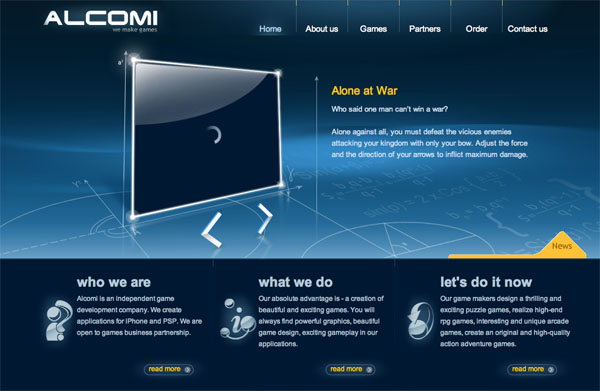 blu10 20 Fresh and New Blue Web Designs