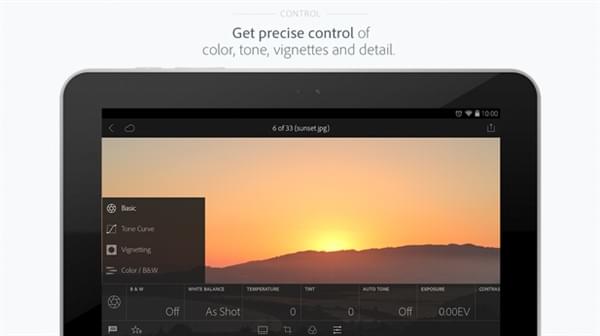 Adobe Lightroom安卓版免费了！手机直接编辑RAW图片