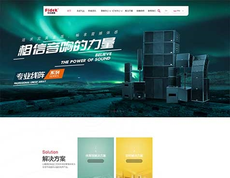广州飞达音响股份有限公司网站建设项目--互诺科技